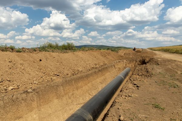 Gas Line Trenching in Greenwood