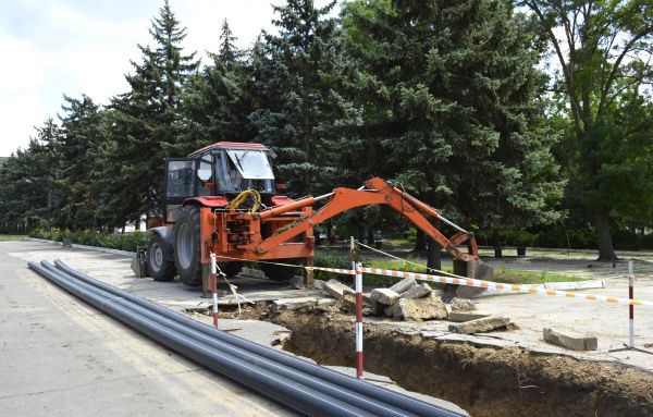 Sewer Line Excavation in Greenwood