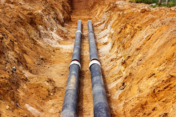 Water Line Trenching in Greenwood