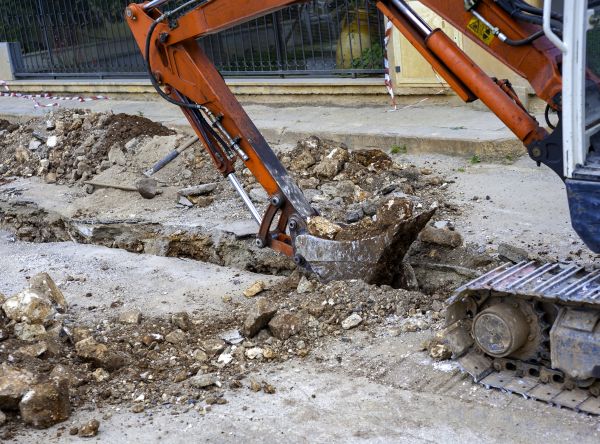 Gas Line Excavation in Greenwood