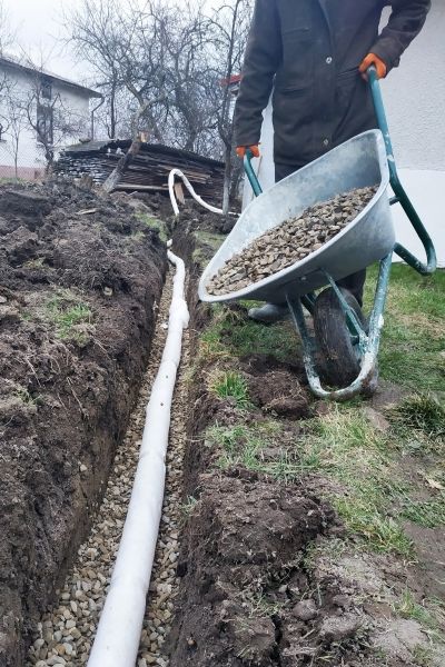 Drain Trenching in Greenwood
